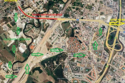 Bursa'da Geçit Köprüsü'nde trafik düzenlemesi