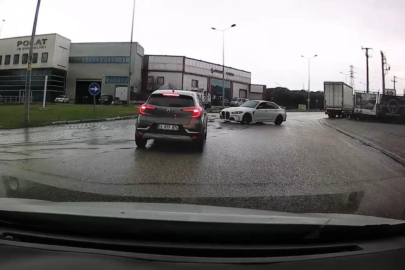 Bursa'da cadde ortasında drift kamerada
