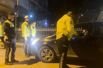 Bursa'da polisin alkollü sürücüyle imtihanı
