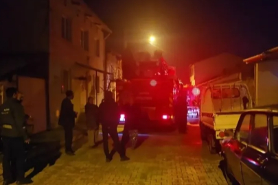 Bursa'da baca yangını mahalleliyi sokağa döktü