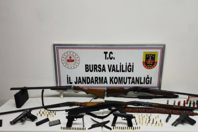 Bursa'da ruhsatsız silah operasyonu
