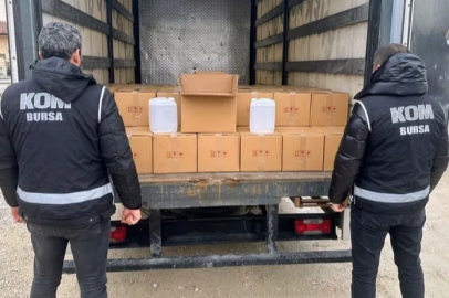 Bursa'da 1000 litre sahte alkol ele geçirildi