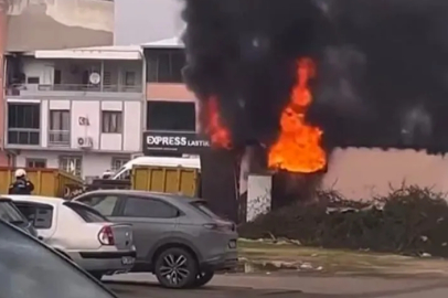 Bursa'da korkutan trafo yangını