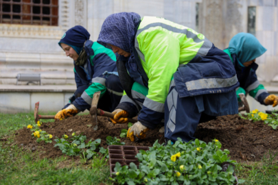 Bursa kışın da çiçek bahçesine dönüşüyor