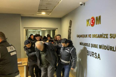 Bursa merkezli 5 ilde Sarallar çetesine operasyon