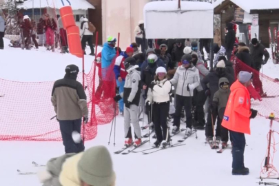 Uludağ’da sömestir tatilinin son gününde yoğunluk sürüyor