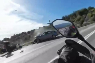 Bursa'da motosiklette ölüm böyle geldi...