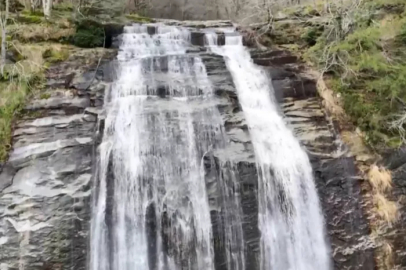 Kar suları Suuçtu Şelalesini coşturdu