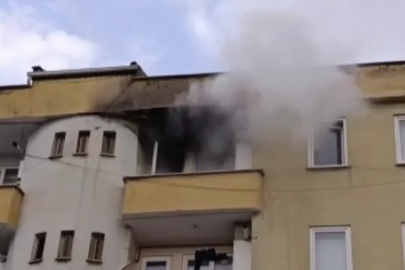 Bursa'da ocakta unutulan yemek yangına neden oldu