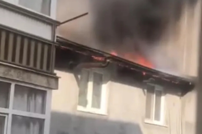 Bursa'da çatı yangını paniği