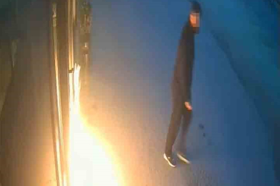 Bursa'da kundakçının güvenlik kamerası görüntüleri ortaya çıktı