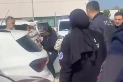 Bursa'da otoparkta panik dolu anlar