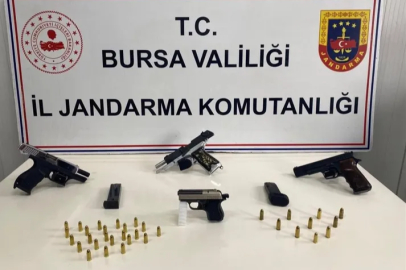 Bursa'da ruhsatsız silah operasyonu