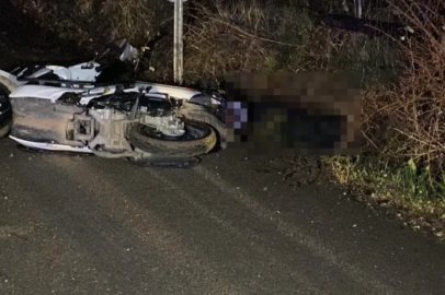 Bursa'da kontrolden çıkan motosiklet devrildi: 1 ölü