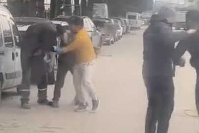 Bursa'da trafik adeta boks ringine döndü