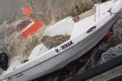 Gemlik ve Kumla'yı lodos vurdu, tekneler alabora oldu