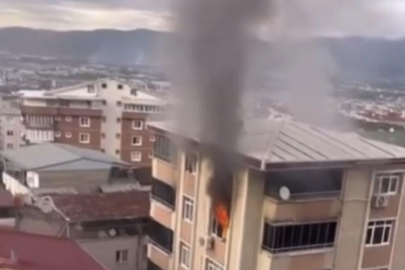 Bursa’da apartmanda çıkan yangın, mahalleyi ayağa kaldırdı