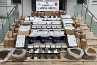 Bursa'da kaçak tütün operasyonu: 205 bin adet makaron ele geçirildi