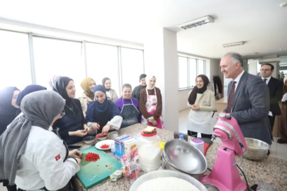 Başkan Taban’dan İNESMEK kursiyerlerine ziyaret