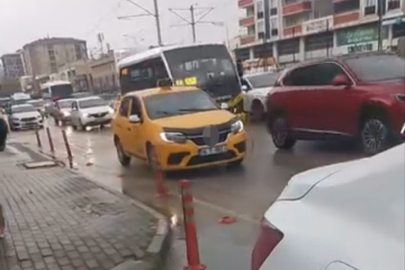 Bursa'da tehlikeli manevra: 3 bin lira ceza kesildi