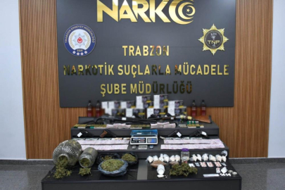 Trabzon merkezli 5 ilde dev narkotik operasyonu: 76 tutuklama