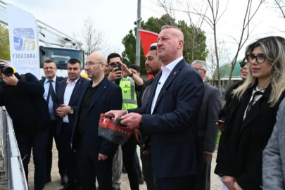 Karacabey'de hamam ve sauna kompleksinin temelleri atıldı