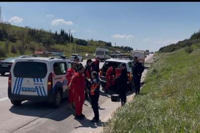 Bursa'da otoyola 5 yaşında çocuk bırakıldı" ihbarı ekipleri alarma geçirdi