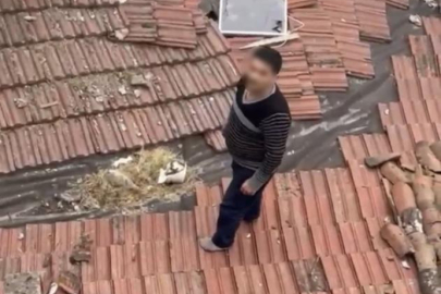 Bursa'da çatıya saklanan firari, yakalanmaktan kurtulamadı