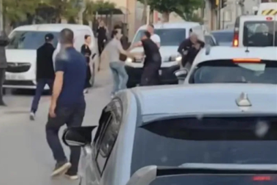 Bursa'da döner bıçaklı kavga kamerada