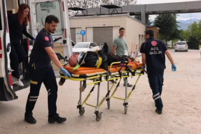Bursa'da kaza yapan motosiklet sürücüsü yaralandı