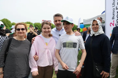 Bursa'da Spor Festivali’nde özel çocukların mutlu günü