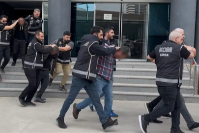 Bursa'da tefeci çetesi adliyeye sevk edildi