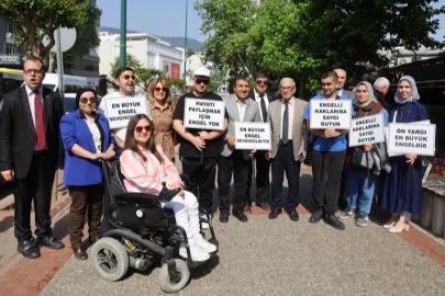 Bursa'da engelsiz bir gelecek için yürüdüler
