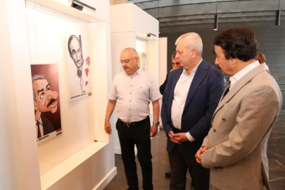 Uluslararası Orhan Kemal Karikatürleri Sergisi Osmangazi’de açıldı
