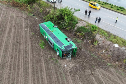 Tur otobüsü devrildi: 46 yaralı