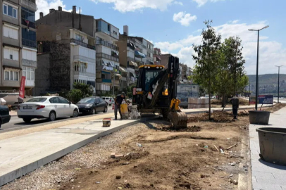 Gemlik’te sahil düzenleme çalışmaları hız kazandı