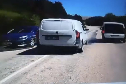 Bursa'da hatalı sollama kamerada