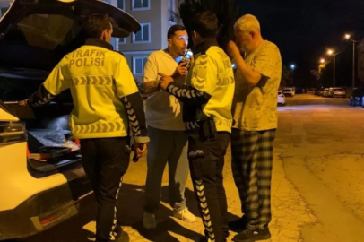 Bursa'da alkollü sürücüye alkolmetre dersi