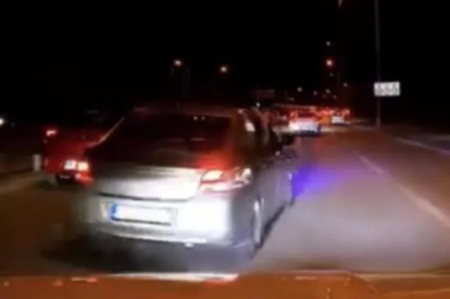 Bursa'da makas atan sürücü trafiği tehlikeye attı