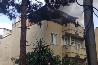 Bursa'da çatı yangını paniği