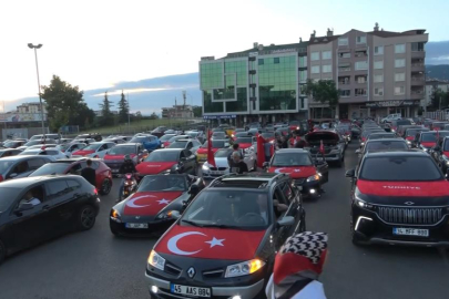Bursa'da A Milli Takım coşkusu sokaklara taştı