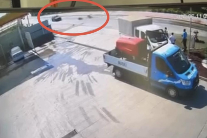 Bursa'da su birikintisine giren motosiklet sürücüsü, ölümden döndü