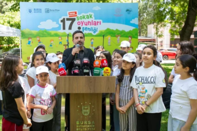 Bursa'da çocuklar eskimeyen oyunlarla doyasıya eğlendi
