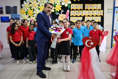 Başkan Yılmaz, miniklerin karne heyecanına ortak oldu