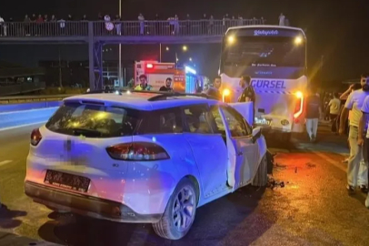 Bursa'da otomobil servise çarptı: 6 yaralı
