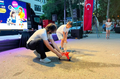 Orhaneli'de MobilFest ile bilim dolu gece