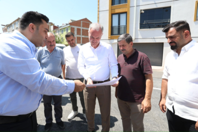 Başkan Taban tamamlanan çalışmaları yerinde inceledi