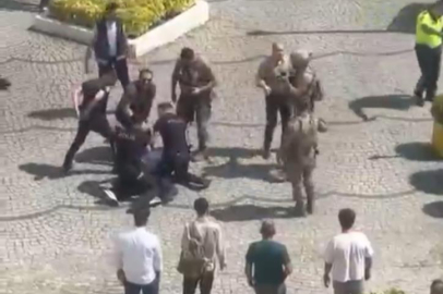 Bursa'da adliye önünde ortalık savaş alanına döndü