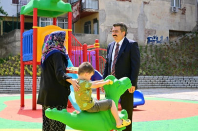 Yıldırım’da parklara yaz bakımı