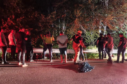 Bursa'da devrik motosiklet alarmı